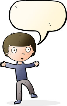recommend clip art: cartoon startled boy with speech bubble