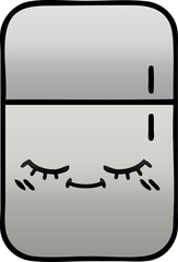 gradient shaded cartoon fridge freezer