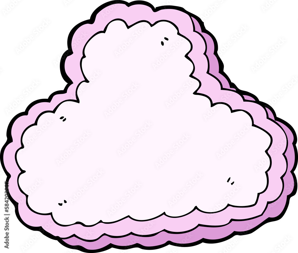 Wall mural cartoon decorative cloud