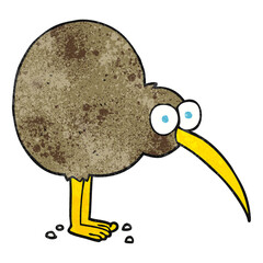 textured cartoon kiwi