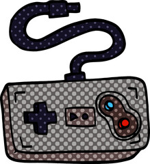 cartoon doodle game controller