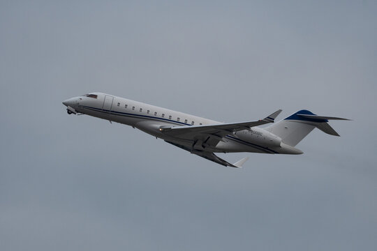 Bombardier Global 6000 business jet in Zurich in Switzerland 20.1.2023
