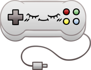 gradient shaded cartoon game controller