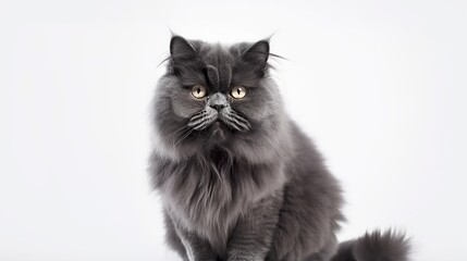 Fototapeta premium Beautiful Persian Cat. A Portrait of Grace and Adventure.