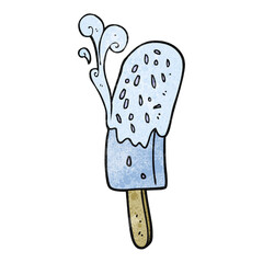 texture cartoon ice lolly