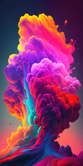 colorful abstract clouds