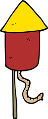 cartoon doodle of a firework
