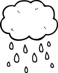 cartoon cloud raining