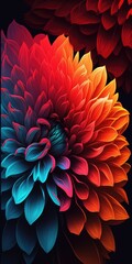 Beautiful abstract flowers 
