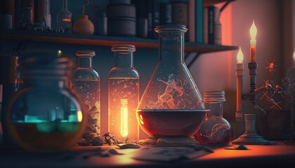 Science abstract background