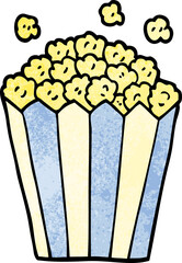 cartoon doodle popcorn