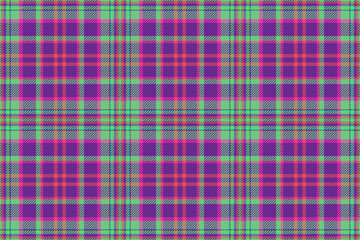 Check texture pattern. Textile fabric seamless. Vector tartan background plaid.