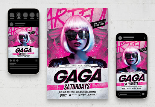 Pink Event Flyer Template
