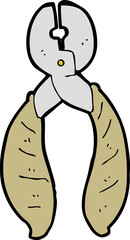 cartoon strong pliers