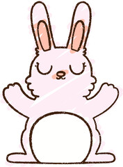 rabbit Chalk Drawing