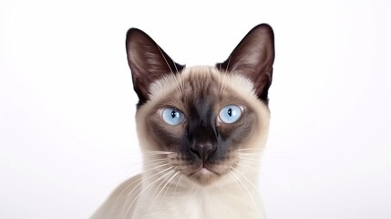 Beautiful Siamese Cat. A Portrait of Grace and Adventure.