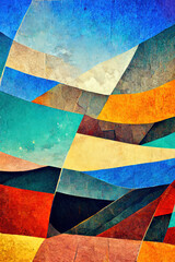 Obraz premium Abstract mosaic, digital art