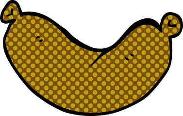 cartoon doodle of a sausage