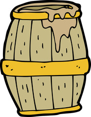 cartoon beer barrel