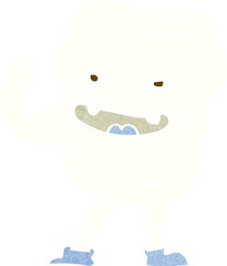 cartoon strong healthy tooth