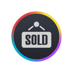 Sold Sign - Pictogram (icon) 