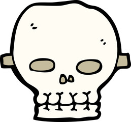 cartoon spooky skull mask
