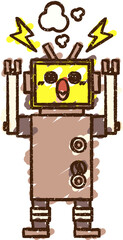 Robot Chalk Drawing