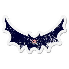 halloween bat grunge sticker