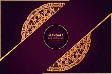 Vector luxury mandala wedding decorative style background design.