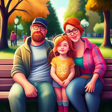 family in the park