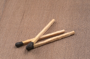 Close-up of a red match isolated on a white background. with clipping path