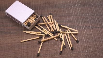 Close-up of a red match isolated on a white background. with clipping path