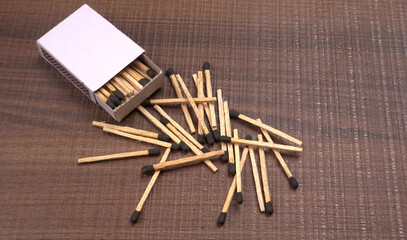 Close-up of a red match isolated on a white background. with clipping path