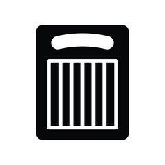 Cutting board icon vector design template