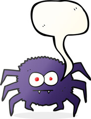 speech bubble cartoon spider