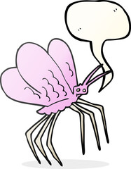 speech bubble cartoon butterfly