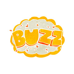 retro cartoon buzz symbol