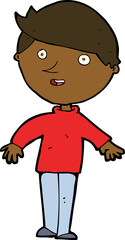 cartoon happy man