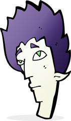 cartoon vampire head