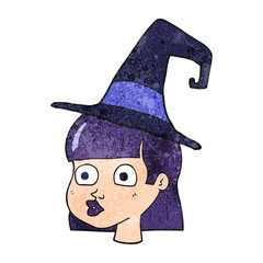 textured cartoon witch