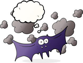 thought bubble cartoon vampire bat
