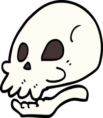 cartoon skull