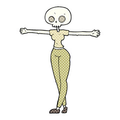 cartoon zombie woman