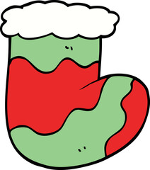 cartoon doodle christmas stockings