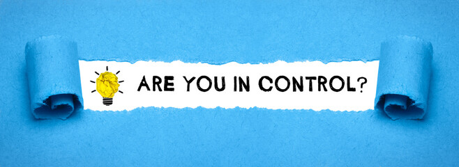 Are you in control?	
