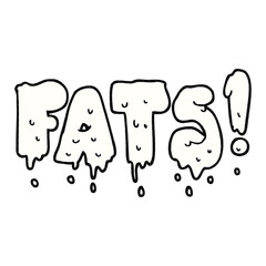 cartoon fats word text