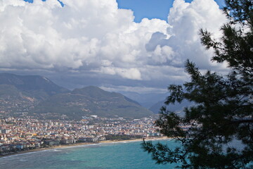 The sea shores of Turkish Alanya.