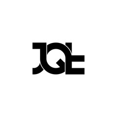jqt lettering initial monogram logo design
