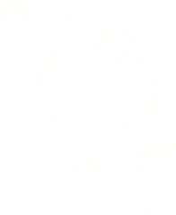 Fototapeta premium Christmas Boy Chalk Drawing