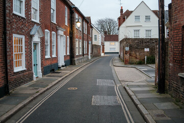 Fototapeta na wymiar Chichester, West Sussex streets in England, Uk